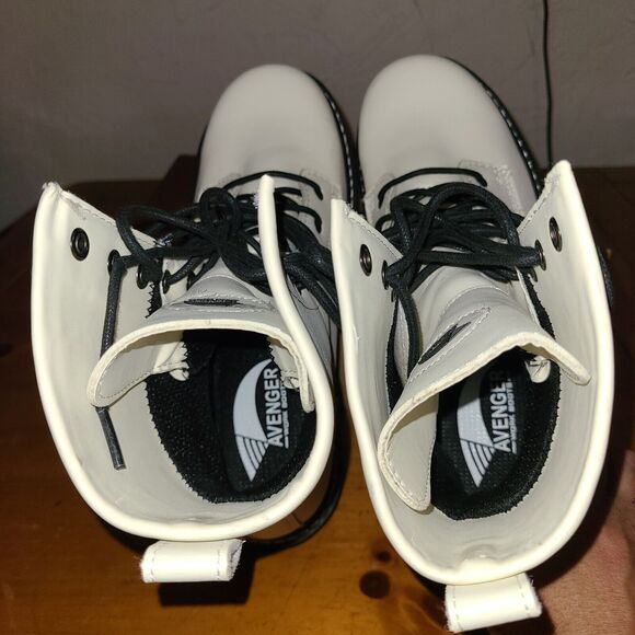 New Avenger Womens Fortune White Combat Work Safety Toe Boots Size 9.5 A701... - Picture 4 of 9